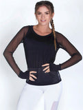 Mesh Long Sleeve Top