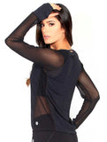 Mesh Long Sleeve Top
