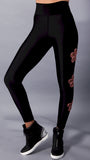 The Malia Flower Legging by Equilibrium Activewear Style EQ-L761