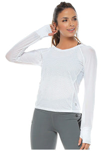 The Virginia Vero Long Sleeve Mesh Top