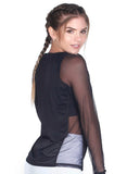 The Virginia Vero Long Sleeve Mesh Top