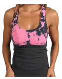 Alexandra X Cross Back Tie Dye Tank Top by Perfection Activewear